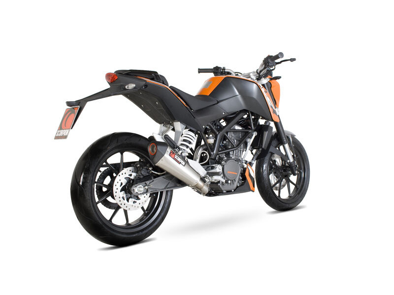 SCORPION EXHAUST KTM 125 Duke (2011-16) / 200 Duke (2012-16)  Serket Taper Slip-on click to zoom image