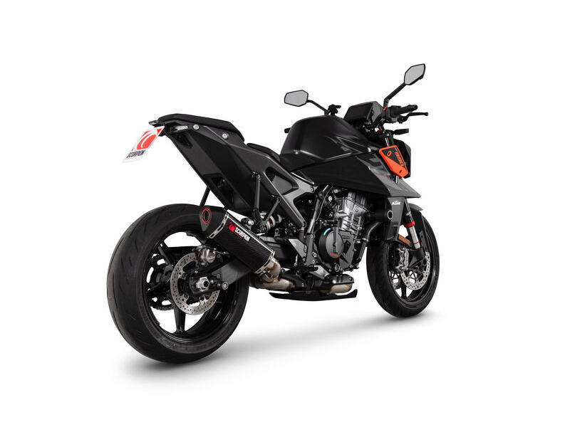 SCORPION EXHAUST KTM 990 Duke Serket Parallel Slip-on (carbon fibre sleeve) click to zoom image