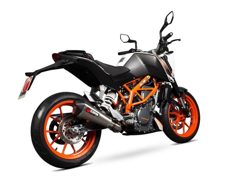 SCORPION EXHAUST KTM Duke 390 Serket Taper 3/4 System click to zoom image