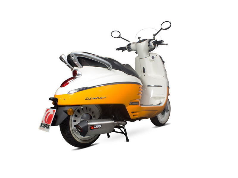 SCORPION EXHAUST Peugeot Django 125 / Django 150 Serket Parallel Full System click to zoom image