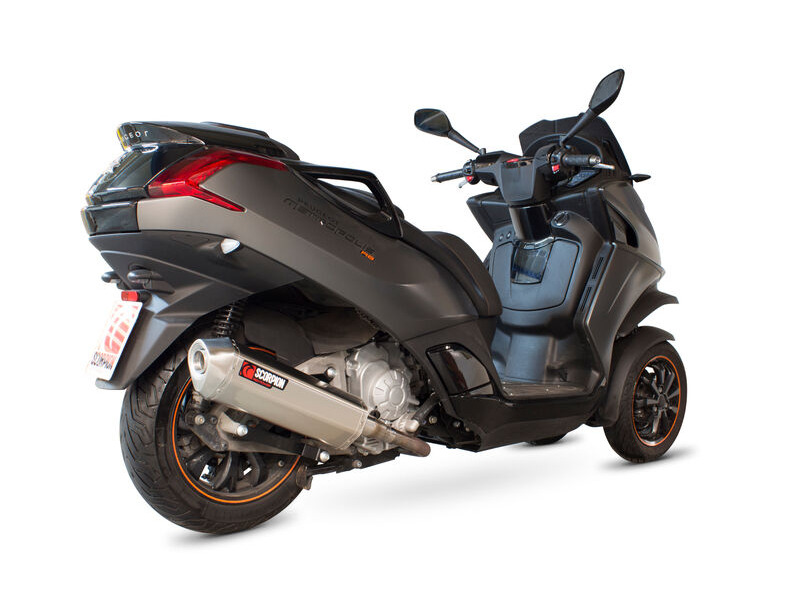 SCORPION EXHAUST Peugeot Metropolis 400 Serket Parallel Slip-on click to zoom image