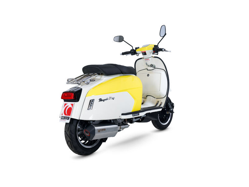 SCORPION EXHAUST Royal Alloy GT125/GP125 Euro 5 Serket Parallel Full System click to zoom image