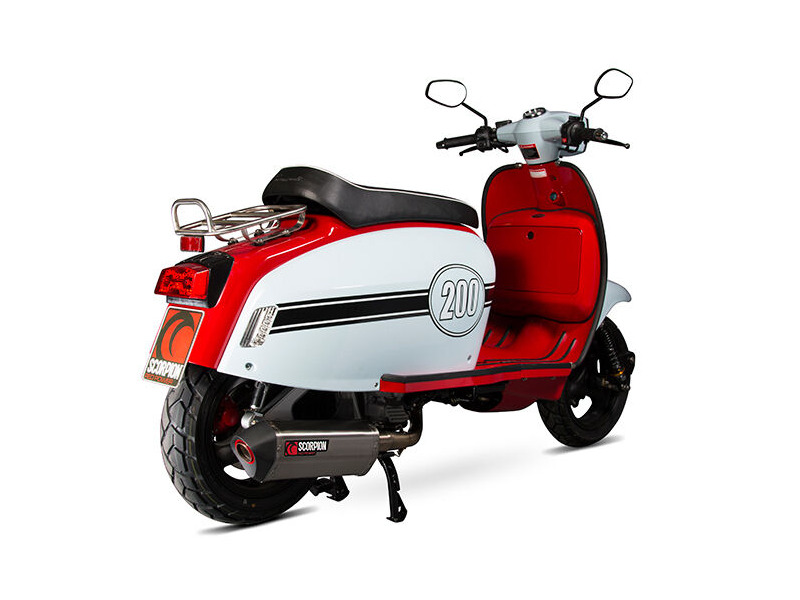 SCORPION EXHAUST Scomadi TL200 Serket Parallel Full System click to zoom image