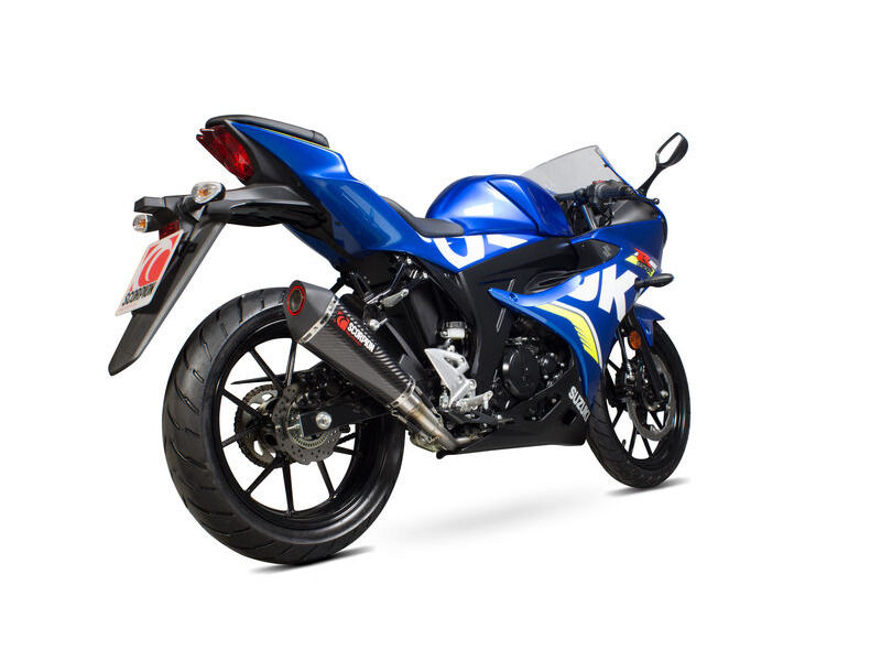 SCORPION EXHAUST Suzuki GSX-R 125 / GSX-R 150 Serket Taper Full System click to zoom image