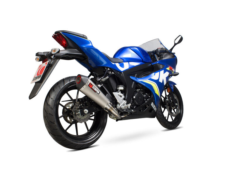 SCORPION EXHAUST Suzuki GSX-R 125 / GSX-R 150 Serket Taper Full System click to zoom image