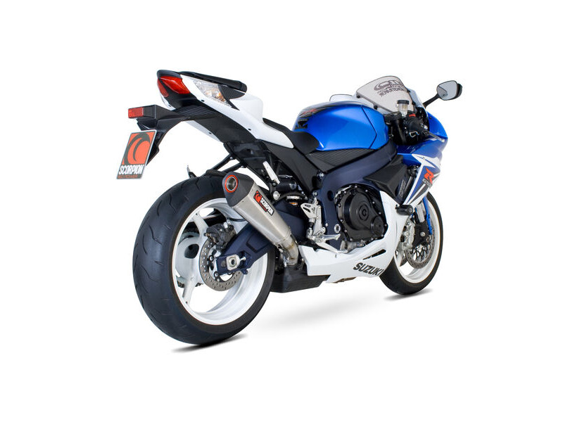 SCORPION EXHAUST Suzuki GSX-R600 / GSX-R750 Serket Taper Slip-on click to zoom image