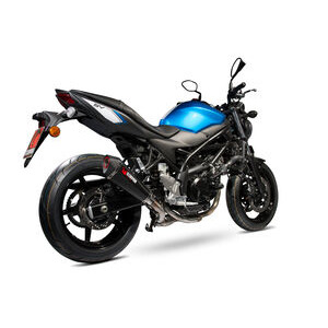 SCORPION EXHAUST Suzuki SV650 (2016-2021) / SV650 X, (2018-2021) Serket Taper Slip-on 2016 > 2021