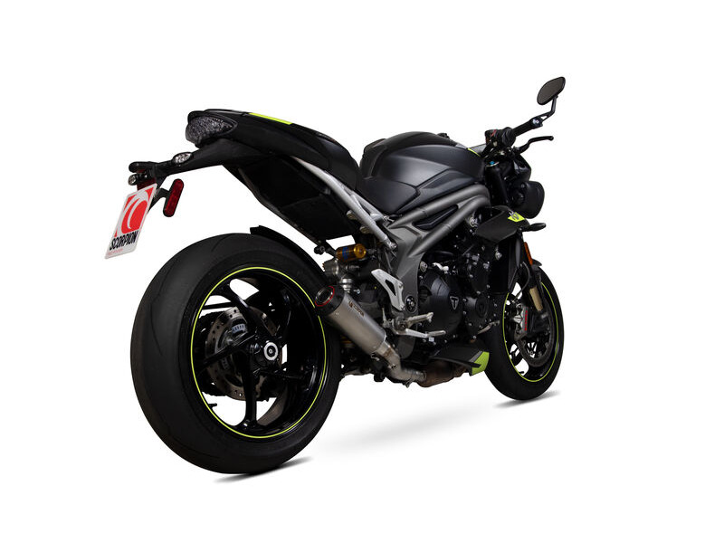 SCORPION EXHAUST Triumph Speed Triple R / Speed Triple S / Speed Triple RS Red Power Slip-on click to zoom image