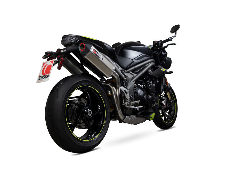 SCORPION EXHAUST Triumph Speed Triple R / Speed Triple S / Speed Triple RS Serket Parallel Slip-on (Pair) click to zoom image