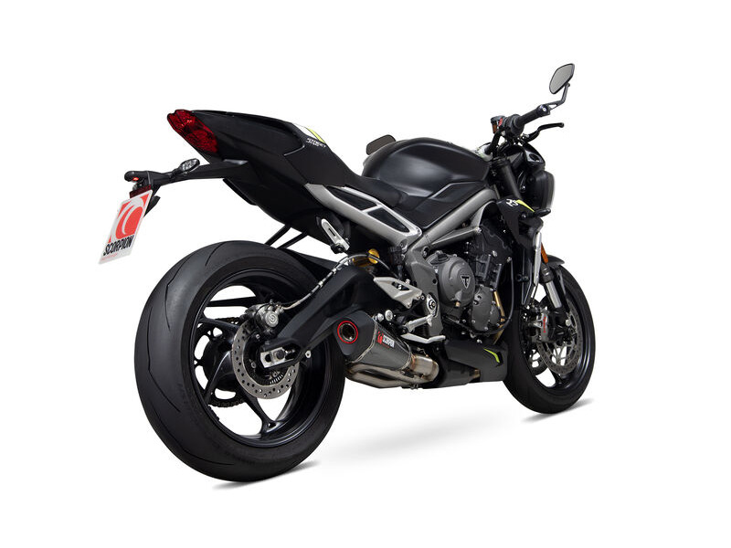 SCORPION EXHAUST Triumph Street Triple 765 R / RS Serket Taper Slip-on click to zoom image