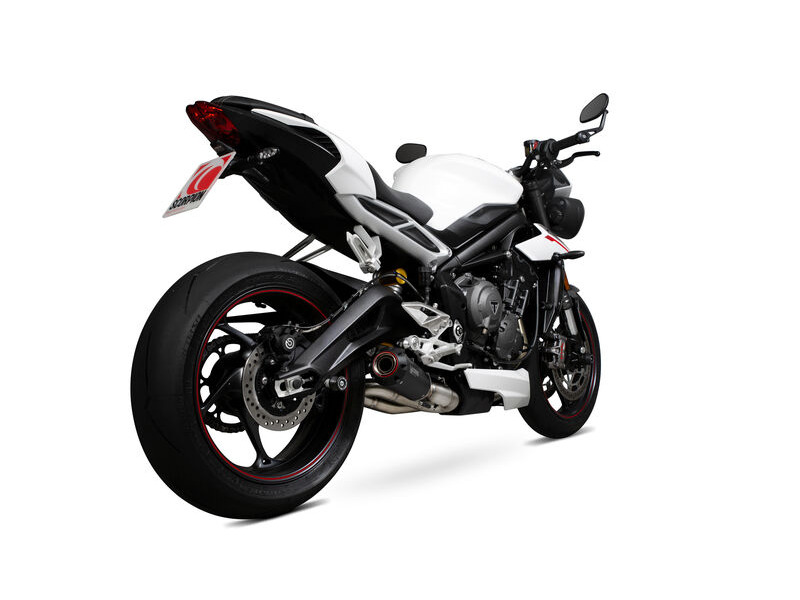 SCORPION EXHAUST Triumph Street Triple 765 R / Street Triple 765 S / Street Triple 765 RS Red Power Slip-on click to zoom image