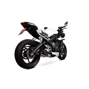 SCORPION EXHAUST Triumph Street Triple 765 R / Street Triple 765 S / Street Triple 765 RS Red Power Slip-on 2017 > 2019