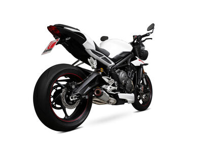 SCORPION EXHAUST Triumph Street Triple 765 R / Street Triple 765 S / Street Triple 765 RS Red Power Slip-on