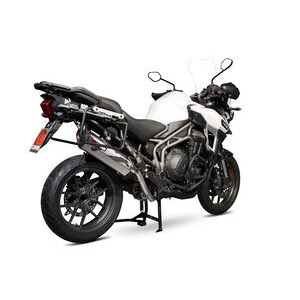 SCORPION EXHAUST Triumph Tiger 1200 Explorer Serket Parallel Slip-on 2016 > 2021