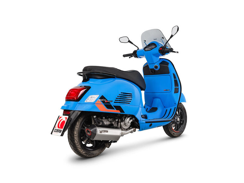 SCORPION EXHAUST Vespa GTS 310 (Euro 5+) European Models Only Serket Parallel Slip-on click to zoom image