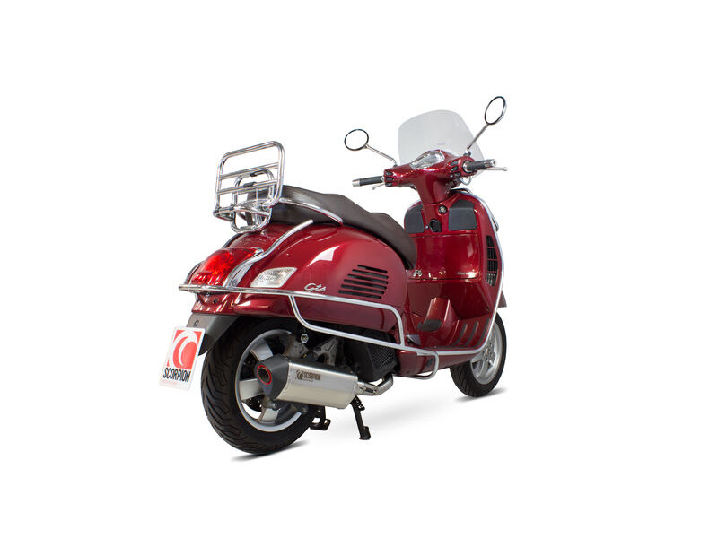 SCORPION EXHAUST Vespa GTS125 (Euro 4) Serket Parallel Full System click to zoom image