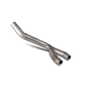 SCORPION EXHAUST Yamaha MT-10 Catalyst Removal Pipe - Stainless 2016 > 2021