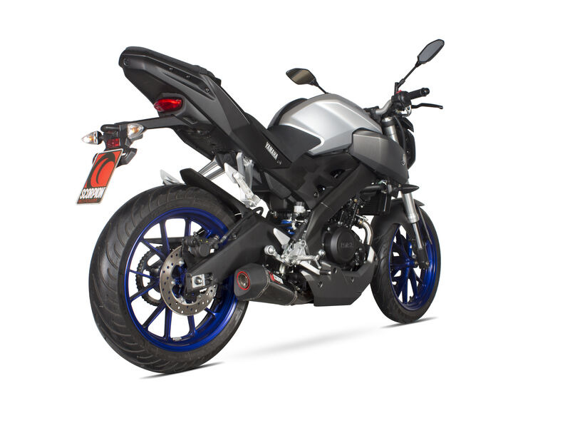 SCORPION EXHAUST Yamaha MT-125  Serket Taper Full System click to zoom image