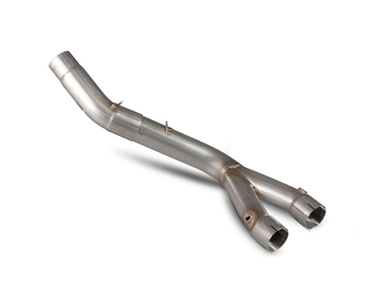 SCORPION EXHAUST Yamaha YZF-R1 / YZF-R1 M Catalyst Removal Pipe - Stainless Steel click to zoom image