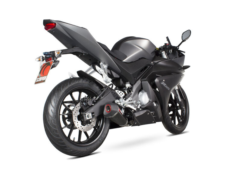 SCORPION EXHAUST Yamaha YZF-R125 Serket Taper Full System click to zoom image