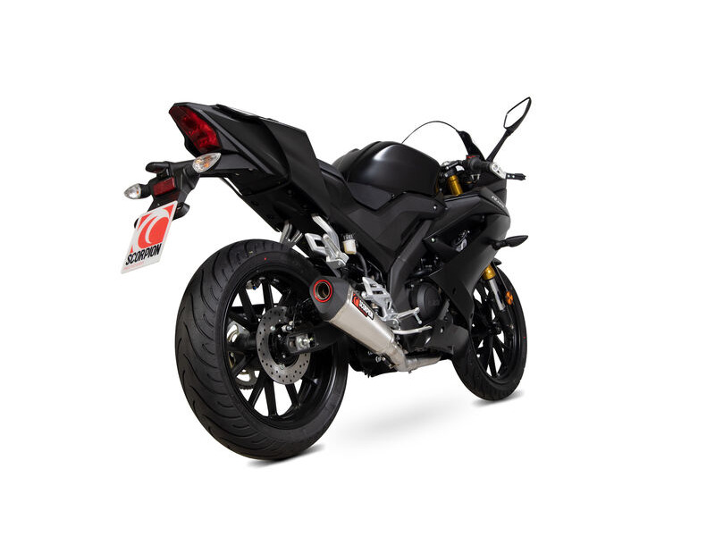 SCORPION EXHAUST Yamaha YZF-R125 Serket Taper Full System click to zoom image