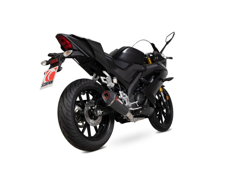 SCORPION EXHAUST Yamaha YZF-R125 Serket Taper Full System click to zoom image