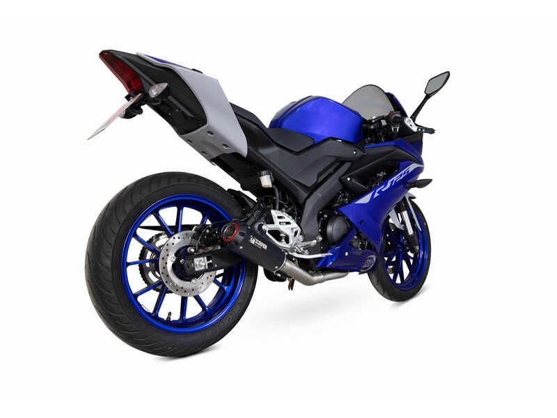 SCORPION EXHAUST Yamaha YZF-R125 Red Power Full System click to zoom image