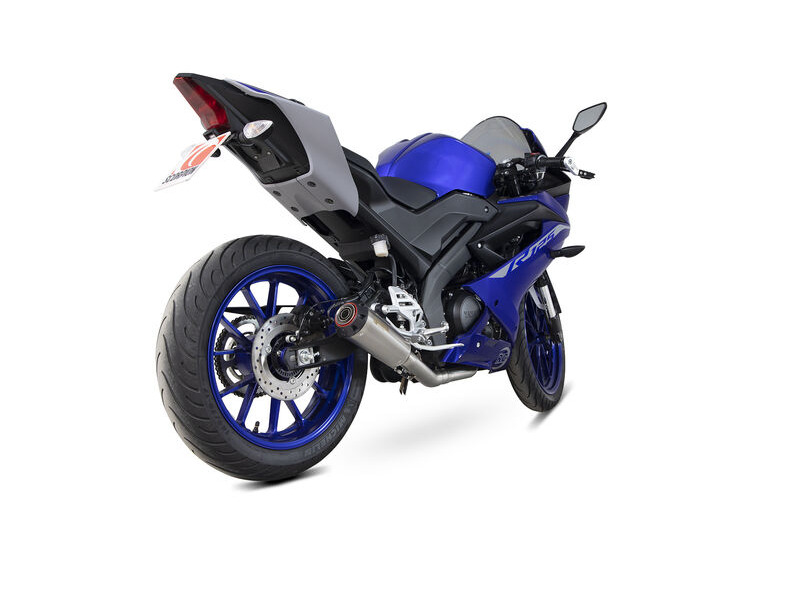 SCORPION EXHAUST Yamaha YZF-R125 Red Power Full System click to zoom image