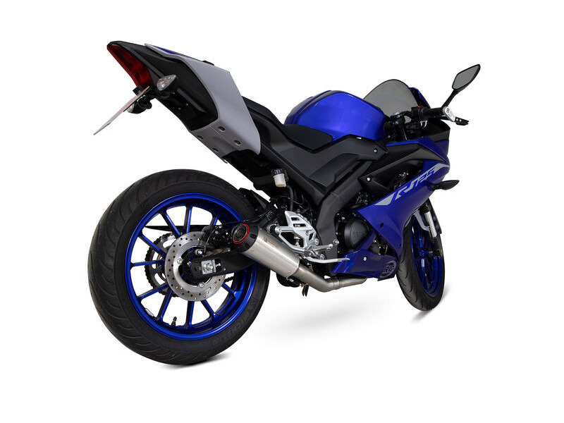 SCORPION EXHAUST Yamaha YZF-R125 Red Power Full System click to zoom image