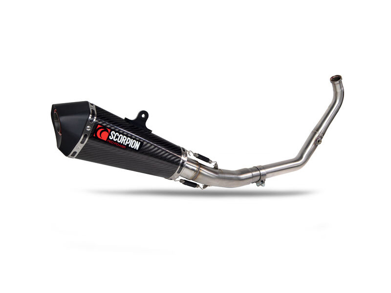 SCORPION EXHAUST Yamaha YZF-R125 Euro 5+ / R15 V4 M Serket Taper Full System click to zoom image