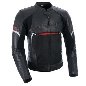 ARMR Raiden 3.0 MS Leather Jacket Black/Red 