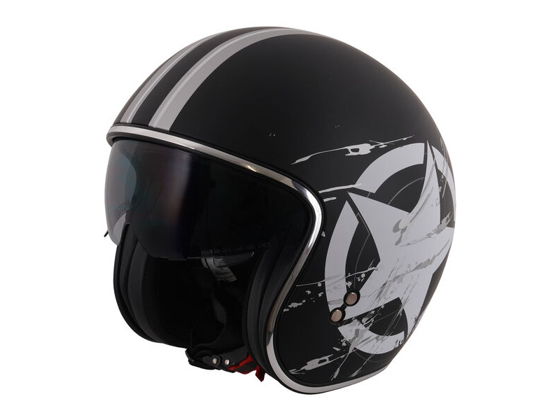 STEALTH Open Face Helmet - Star Rider click to zoom image