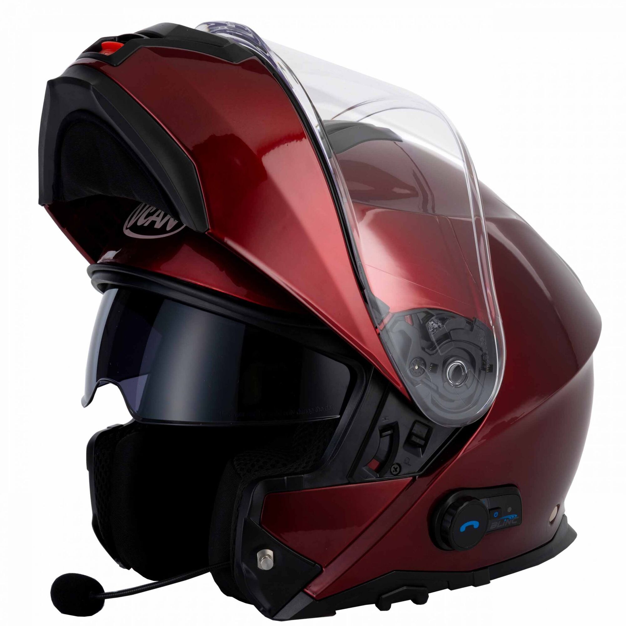 VCAN V272 Blinc A4 Bluetooth Helmet Burgundy £209.95