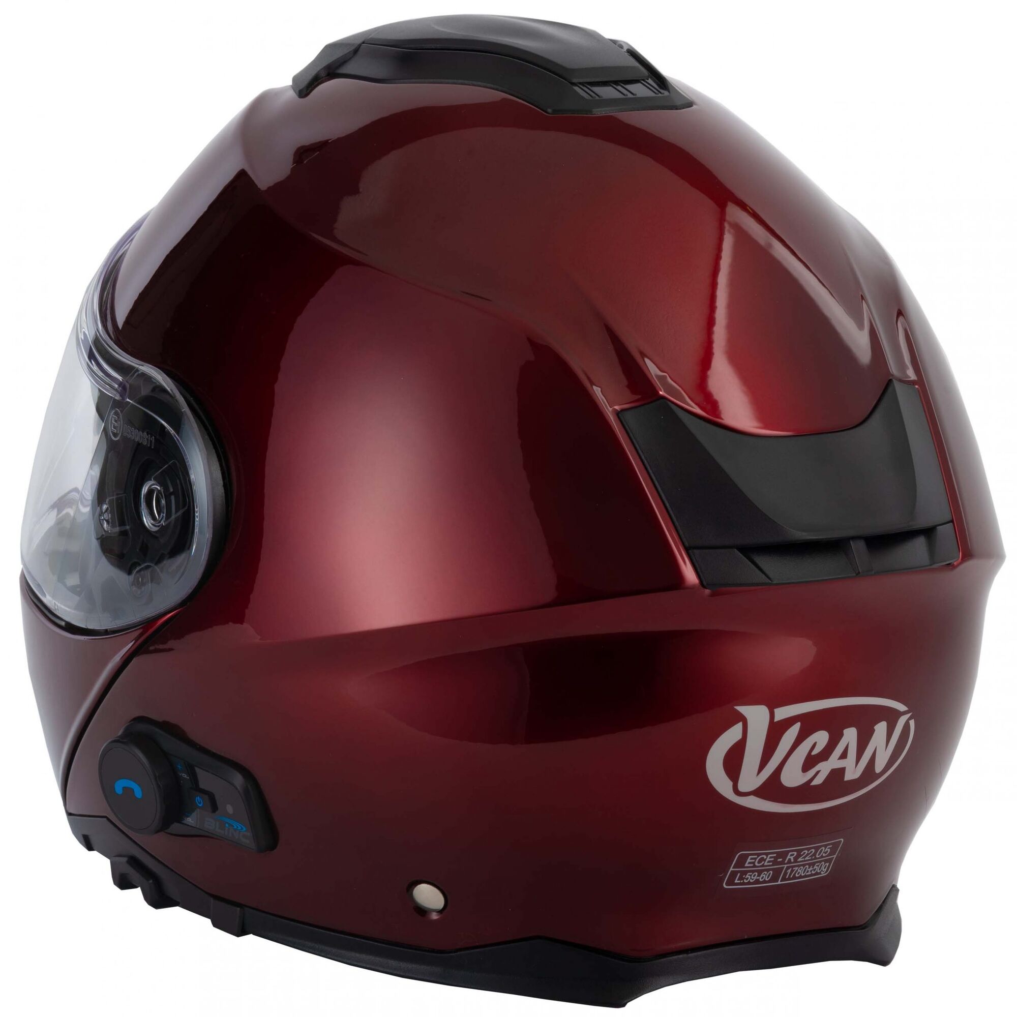VCAN V272 Blinc A4 Bluetooth Helmet Burgundy £209.95