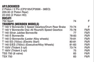 EBC BRAKES Brake Pads FA016S click to zoom image