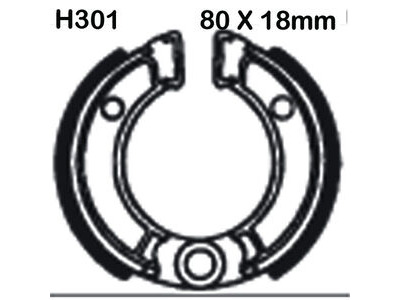 EBC BRAKES Brake Shoes H301