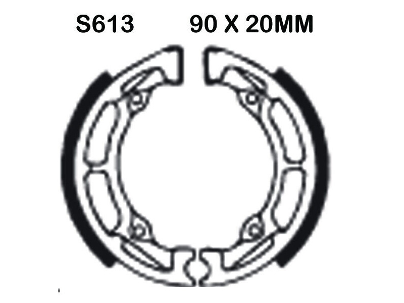 EBC BRAKES Brake Shoes S613 click to zoom image