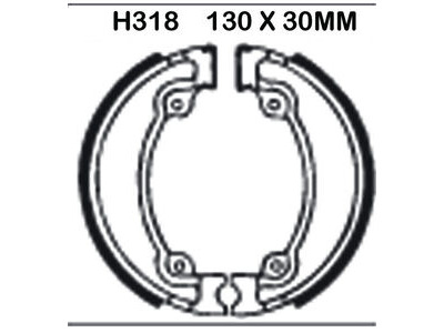 EBC BRAKES Brake Shoes H318