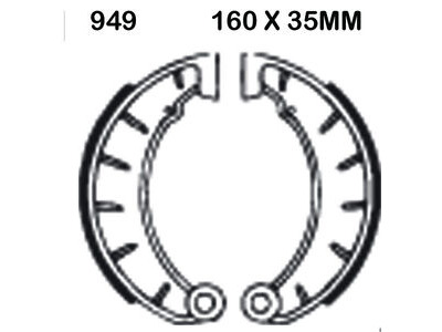 EBC BRAKES Brake Shoes 949