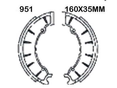 EBC BRAKES Brake Shoes 951-SPECIAL ORDER