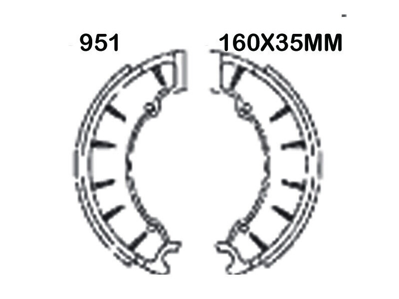EBC BRAKES Brake Shoes 951-SPECIAL ORDER click to zoom image