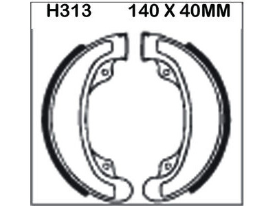 EBC BRAKES Brake Shoes H313