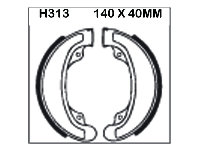 EBC BRAKES Brake Shoes H313 click to zoom image