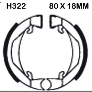 EBC BRAKES Brake Shoes H322 