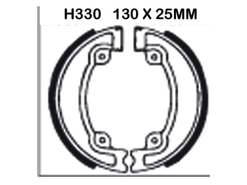 EBC BRAKES Brake Shoes H330 click to zoom image