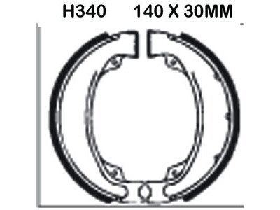 EBC BRAKES Brake Shoes H340