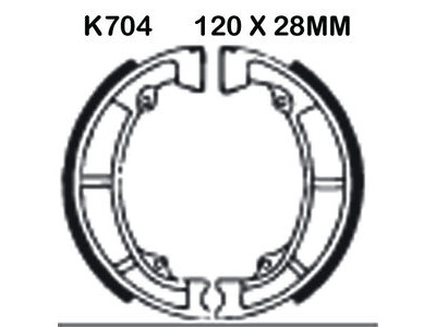 EBC BRAKES Brake Shoes K704