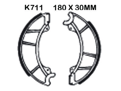 EBC BRAKES Brake Shoes K711