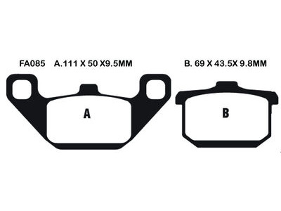 EBC BRAKES Brake Pads FA085