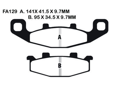 EBC BRAKES Brake Pads FA129